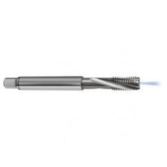 M8x1.0 6H 3-Flute Carbide Semi-Bottoming 15 degree Spiral Flute Tap-Bright - Exact Tool & Supply