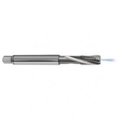 M6x0.50 6H 3-Flute Carbide Semi-Bottoming 15 degree Spiral Flute Tap-Bright - Exact Tool & Supply