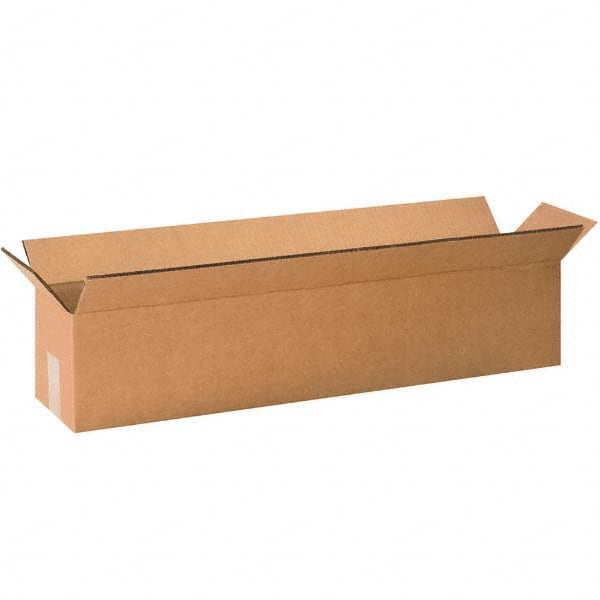 Made in USA - Pack of (5), 12" Wide x 60" Long x 12" High Corrugated Shipping Boxes - Exact Tool & Supply