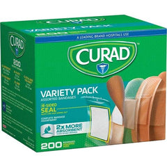 Curad - 5-1/4" Long x 4-1/4" Wide, General Purpose Self-Adhesive Bandage - Woven Fabric Bandage, 4-Sided Seal Technology - Exact Tool & Supply