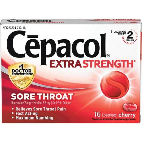 Cepacol - Cherry Flavor Cough Drop Lozenges - Sore Throat Relief - Exact Tool & Supply
