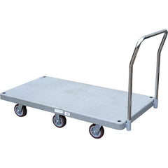 Vestil - 1,500 Lb Capacity Plastic Platform Truck - Exact Tool & Supply