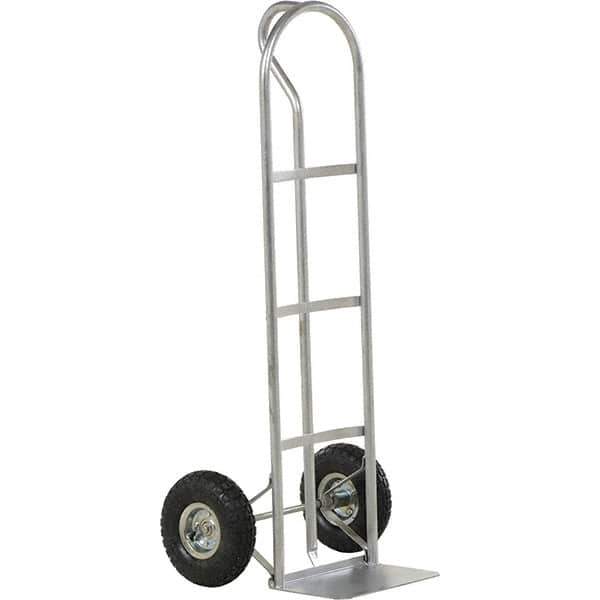 Vestil - 500 Lb Capacity 52" OAH Hand Truck - P Handle, Steel, Pneumatic Wheels - Exact Tool & Supply