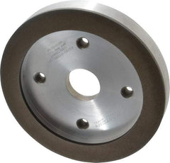 Norton - 6" Diam, 1-1/4" Hole Size, 3/4" Overall Thickness, 120 Grit, Type 6 Tool & Cutter Grinding Wheel - Fine Grade, Diamond, R Hardness, Resinoid Bond - Exact Tool & Supply