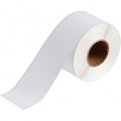 Brady - 2-1/4" Wide, White Polyester Inkjet Label - For BradyJet J2000 - Exact Tool & Supply