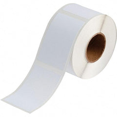 Brady - 3.35" Wide x 2-11/64" Long, White Vinyl Inkjet Label - For BradyJet J2000 - Exact Tool & Supply