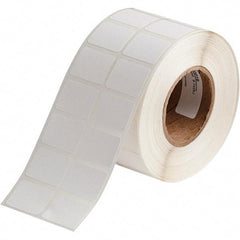 Brady - 3/4" Wide x 1" Long, White Polypropylene Inkjet Label - For BradyJet J2000 - Exact Tool & Supply
