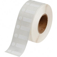 Brady - 3/8" Wide x 1" Long, White Polypropylene Inkjet Label - For BradyJet J2000 - Exact Tool & Supply