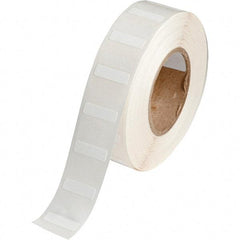 Brady - 1/4" Wide x 53/64" Long, White Polypropylene Inkjet Label - For BradyJet J2000 - Exact Tool & Supply