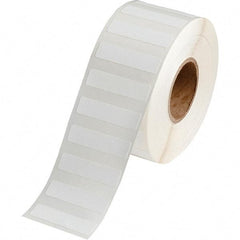 Brady - 1/2" Wide x 2" Long, White Polypropylene Inkjet Label - For BradyJet J2000 - Exact Tool & Supply