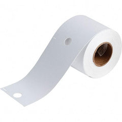 Brady - 5-3/4" Wide x 3-1/4" Long, White Polyester Inkjet Label - For BradyJet J2000 - Exact Tool & Supply