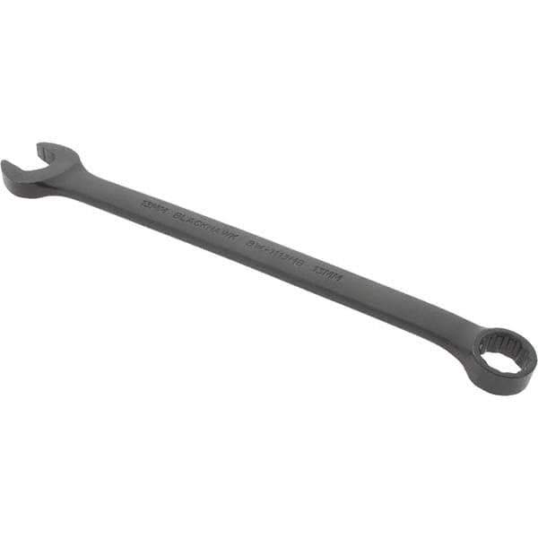 Blackhawk by Proto - 13mm 12 Point Offset Combination Wrench - 15° Offset Angle, 7.91" OAL, Steel, Black Finish - Exact Tool & Supply