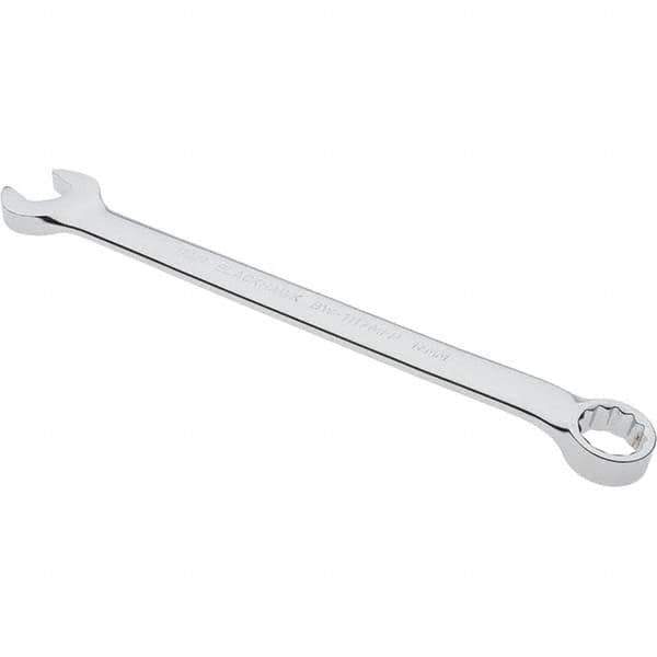 Blackhawk by Proto - 17mm 12 Point Offset Combination Wrench - 15° Offset Angle, 10.14" OAL, Steel, Chrome Finish - Exact Tool & Supply