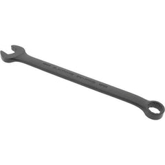 Blackhawk by Proto - 11mm 12 Point Offset Combination Wrench - 15° Offset Angle, 6-81/89" OAL, Steel, Black Finish - Exact Tool & Supply