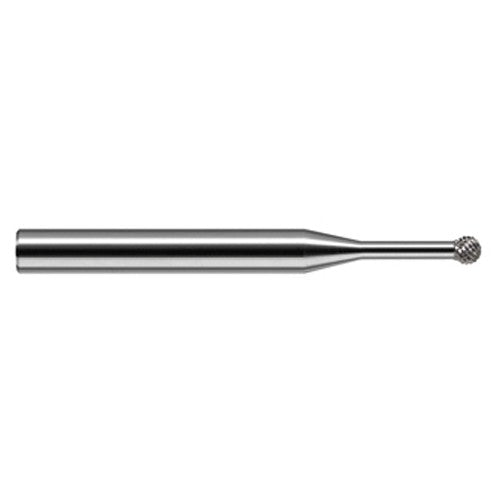 Undercutting End Mills - 0.0780″ (5/64″) Cutter Diameter × 0.1250″ (1/8″) Neck Length × 270° Carbide Deburring Undercut End Mill, 15 RH Teeth, 12 LH Teeth - Exact Tool & Supply