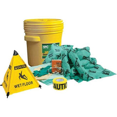 Brady SPC Sorbents - 17 Gal Capacity Chemical Spill Kit - 20 Gal Polyethylene Drum - Exact Tool & Supply
