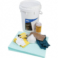 Brady SPC Sorbents - 9 Gal Capacity Hazardous Materials Spill Kit - 6.5 Gal Polyethylene Bucket - Exact Tool & Supply