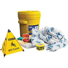 Brady SPC Sorbents - 17 Gal Capacity Oil Only Spill Kit - 20 Gal Polyethylene Drum - Exact Tool & Supply