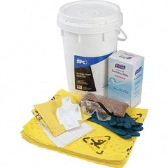 Brady SPC Sorbents - 9 Gal Capacity Hazardous Materials Spill Kit - 6.5 Gal Polyethylene Bucket - Exact Tool & Supply