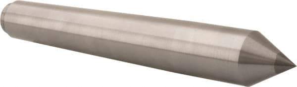 Riten - 1.289" Head Diam, Carbide-Tipped Steel Standard Point Solid Dead Center - B&S 10 Brown & Sharpe Taper, 1.289" Point Diam, 2-1/4" Point Length, 8-9/16" OAL - Exact Tool & Supply