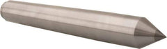 Riten - 1.289" Head Diam, Carbide-Tipped Steel Standard Point Solid Dead Center - B&S 10 Brown & Sharpe Taper, 1.289" Point Diam, 2-1/4" Point Length, 8-9/16" OAL - Exact Tool & Supply