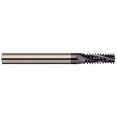 Harvey Tool - 6-32 Internal/External 32 TPI 1/8" Shank 3-Flute Solid Carbide Helical Flute Thread Mill - Exact Tool & Supply