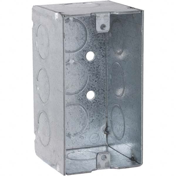 Hubbell-Raco - 4 x 2-1/8 x 2.188" Steel Rectangular Device Box - Exact Tool & Supply