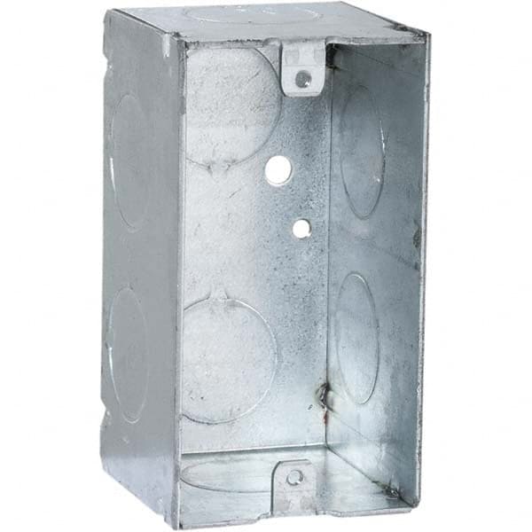 Hubbell-Raco - 4 x 2.11 x 2.2" Steel Rectangular Device Box - Exact Tool & Supply