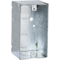 Hubbell-Raco - 4 x 2.11 x 2.2" Steel Rectangular Device Box - Exact Tool & Supply