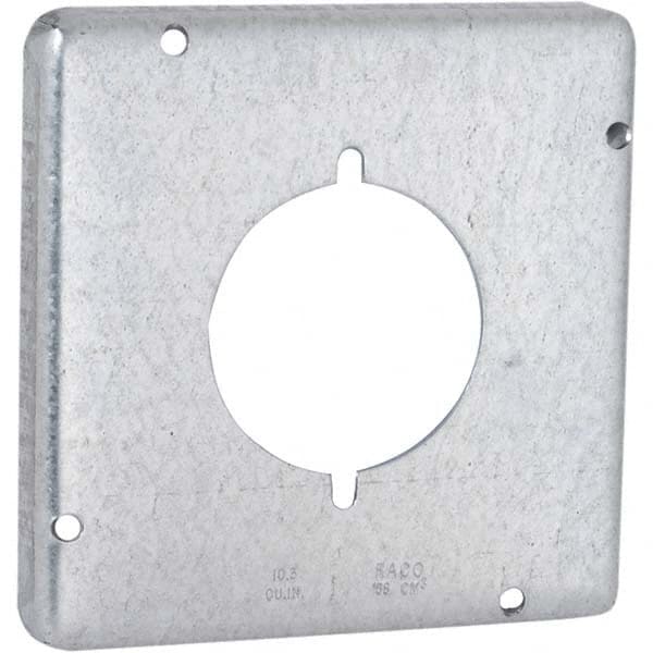 Hubbell-Raco - 8-1/4 x 7-1/2 x 0.563" Steel Square Device Box - Exact Tool & Supply
