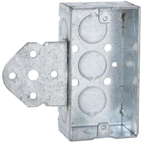 Hubbell-Raco - 4 x 4 x 1.563" Steel Rectangular Device Box - Exact Tool & Supply