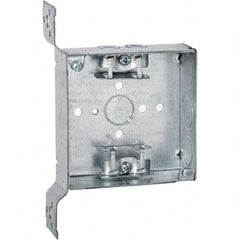 Hubbell-Raco - 6.88 x 4-3/8 x 1.563" Steel Square Device Box - Exact Tool & Supply