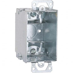 Hubbell-Raco - 4.22 x 2 x 2.795" Steel Rectangular Device Box - Exact Tool & Supply