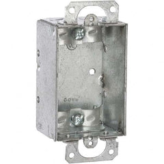 Hubbell-Raco - 4.22 x 2 x 1.864" Steel Rectangular Device Box - Exact Tool & Supply