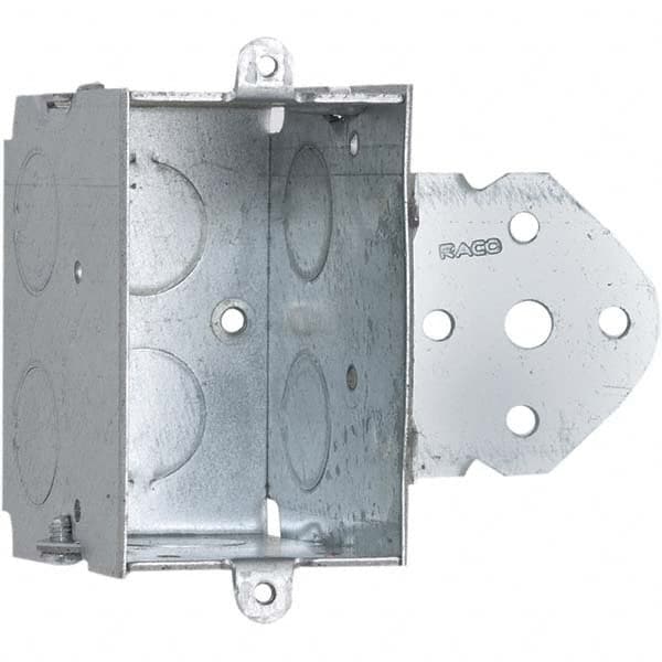 Hubbell-Raco - 3.38 x 3.969 x 2-1/2" Steel Rectangular Device Box - Exact Tool & Supply
