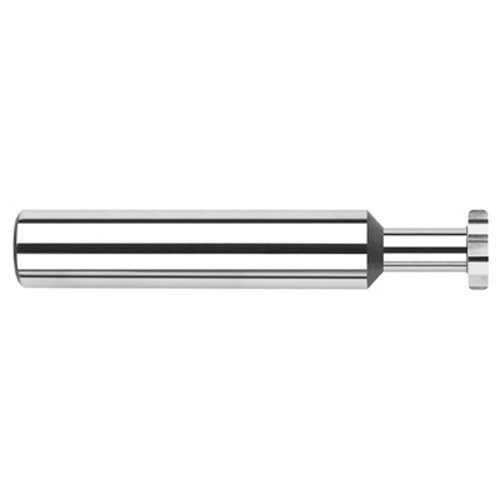 0.5000″ (1/2″) Cutter Diameter × 0.0050″ Radius × 0.0930″ (3/32″) Width × 0.7500″ (3/4″) Neck Length Carbide Corner Radius Standard Keyseat Cutter, 8 Flutes - Exact Tool & Supply