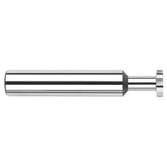 0.5000″ (1/2″) Cutter Diameter × 0.0050″ Radius × 0.0620″ (1/16″) Width × 0.7500″ (3/4″) Neck Length Carbide Corner Radius Standard Keyseat Cutter, 8 Flutes - Exact Tool & Supply