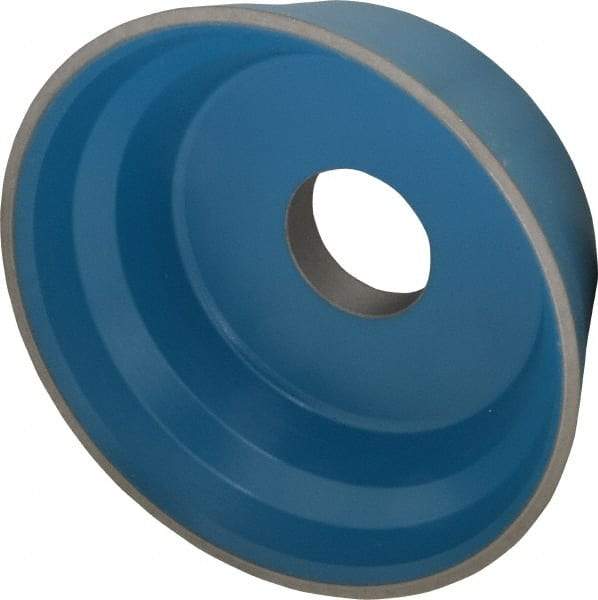 Norton - 5" Diam, 1-1/4" Hole Size, 1-3/4" Overall Thickness, 120 Grit, Type 11 Tool & Cutter Grinding Wheel - Fine Grade, Diamond, R Hardness, Resinoid Bond - Exact Tool & Supply