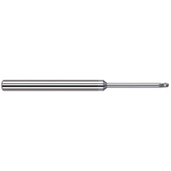 Harvey Tool - Ball End Mills; Mill Diameter (mm): 0.80 ; Mill Diameter (Inch): 1/32 ; Mill Diameter (Decimal Inch): 0.0310 ; Number of Flutes: 3 ; Length of Cut (mm): 1.2000 ; Length of Cut (Inch): 3/64 - Exact Tool & Supply