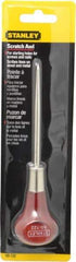 Stanley - 6-1/16" OAL Steel Scratch Awl - Hardwood Handle - Exact Tool & Supply