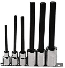 Proto - 6 Piece 1/2" Drive Inch Hex Bit Socket Set - 1/4 to 5/8" Hex - Exact Tool & Supply