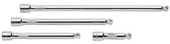 SK - 3/8" Drive Socket Wobble Extension Set - 4 Pieces, Includes 3, 6, 8, 12" Lengths - Exact Tool & Supply