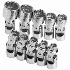 SK - 1/4" Drive Standard Socket Set - 3/16 to 9/16", Inch Measurement Standard - Exact Tool & Supply