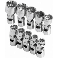 SK - 1/4" Drive Standard Socket Set - 5 to 14mm, Metric Measurement Standard - Exact Tool & Supply