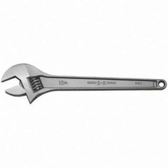 SK - Adjustable Wrench - Chrome Finish - Exact Tool & Supply