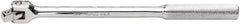 SK - 3/8" Drive Socket Knurled Handle - 15-1/2" OAL, Full Polish Chrome Finish - Exact Tool & Supply