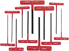 Proto - 11 Piece T-Handle Hex Key Set - Hex Range 5/64 to 3/8" - Exact Tool & Supply