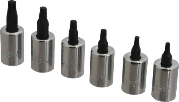 Proto - 6 Piece 3/8" Drive Torx Bit Socket Set - T15 to T40 Torx - Exact Tool & Supply