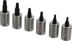 Proto - 6 Piece 3/8" Drive Torx Bit Socket Set - T15 to T40 Torx - Exact Tool & Supply