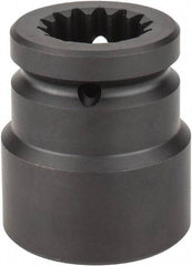 Proto - #5 Spline Drive, 1-5/8" Socket, Impact Socket - 6 Points, 3-5/8" OAL - Exact Tool & Supply